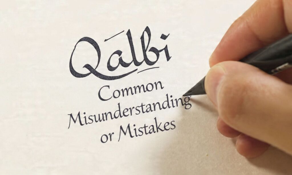 Common Misunderstandings or Mistakes Using Qalbi
