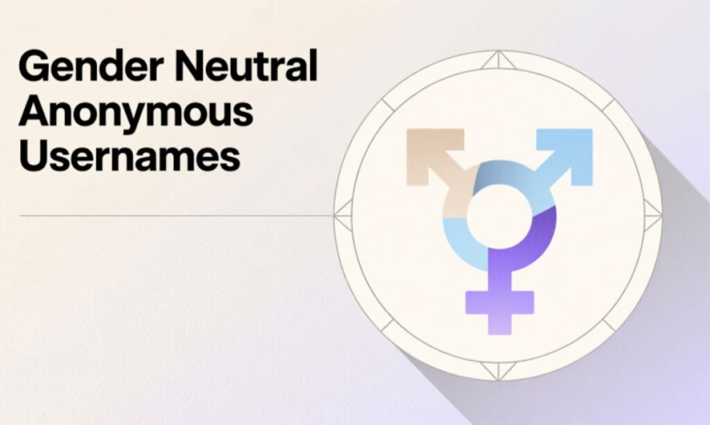 Gender Neutral Anonymous Usernames