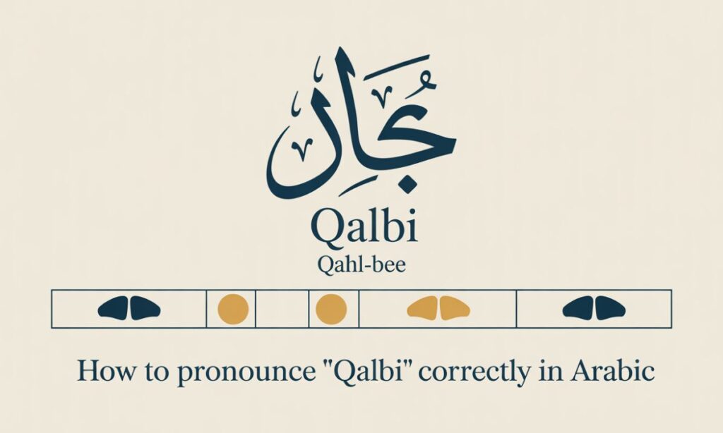How to Pronounce "Qalbi" Correctly in Arabic