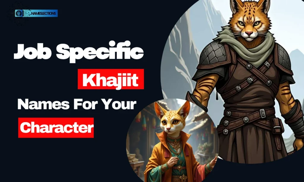 Job Specific Khajiit Names For Your Character