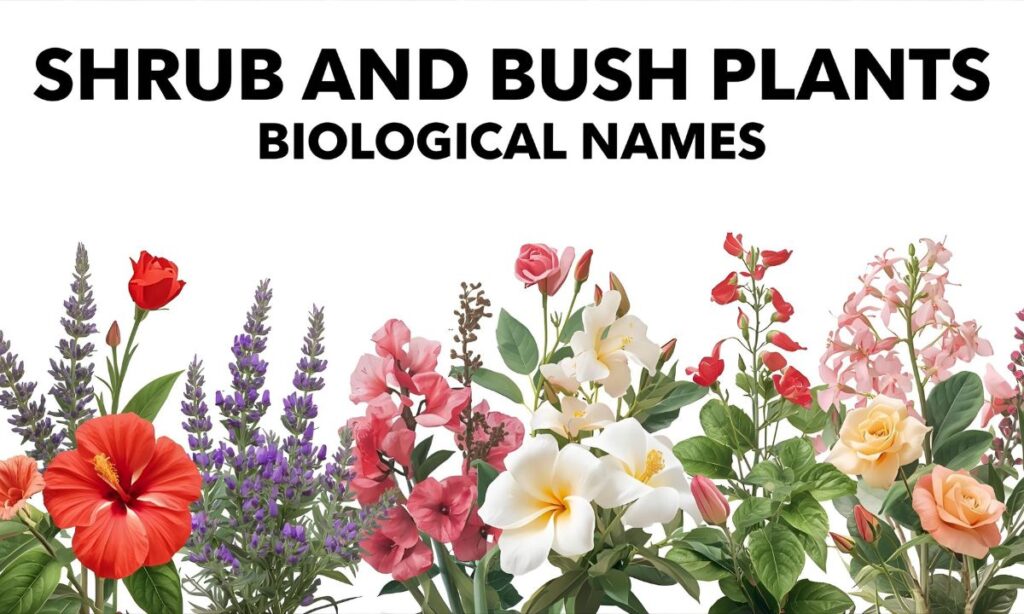 Shrub and Bush Plants Biological Names