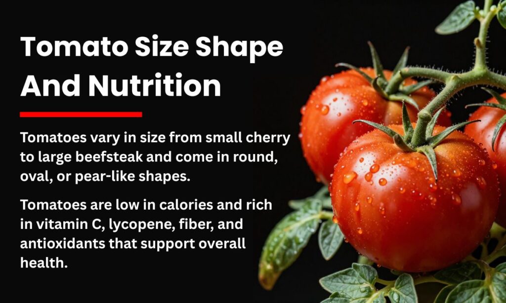 Tomato Size Shape and Nutrition