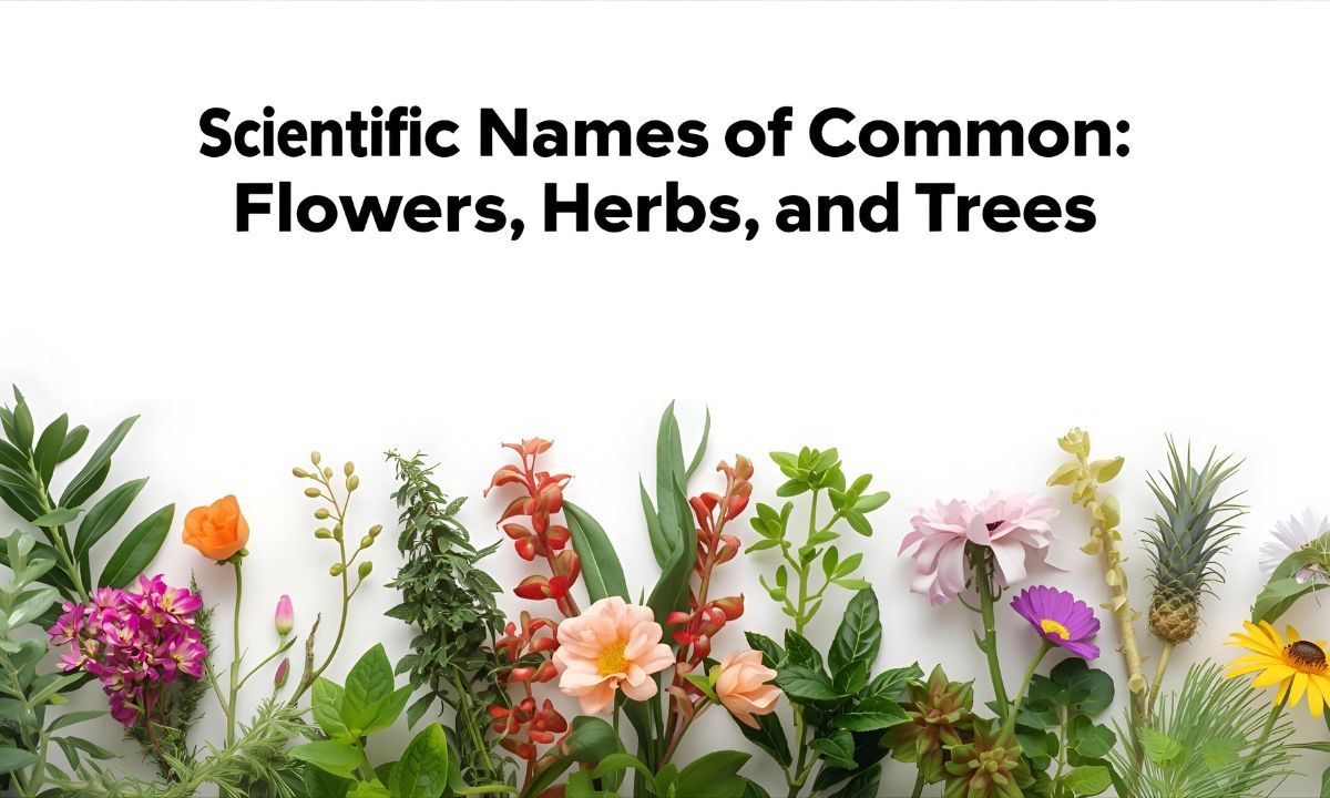 Scientific Names of Common Plants: Flowers, Herbs, and Trees